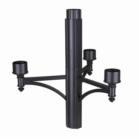 Z-Lite Outdoor Outdoor Posts + Hardware, 4-Light, 22.75 In.W x 25.75 In.H, Black/ 501-4BK